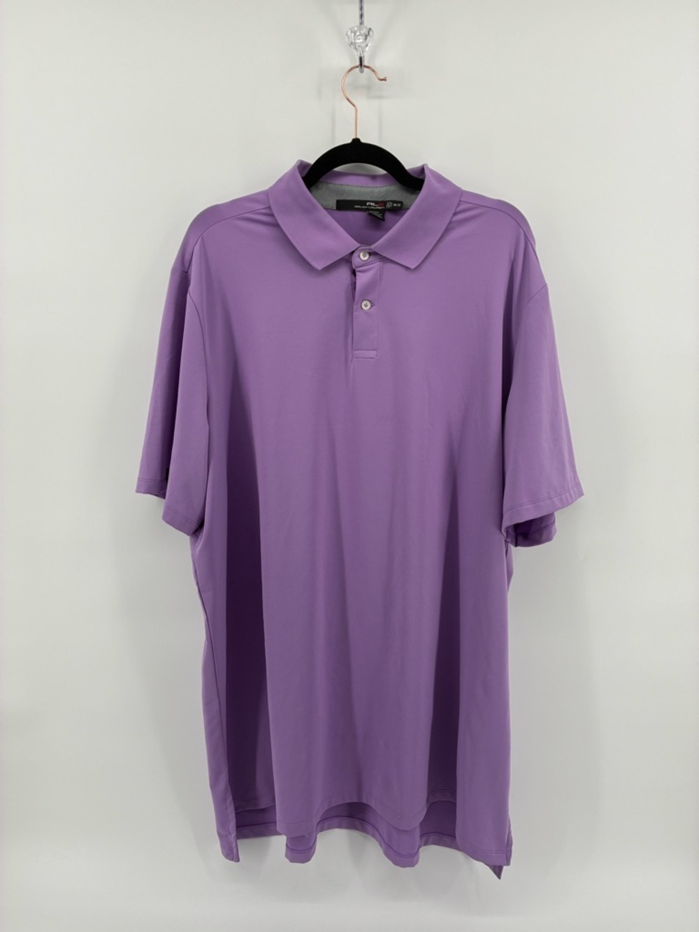 Ralph Lauren Men's Lavender Polo Shirt - Classic Short Sleeve